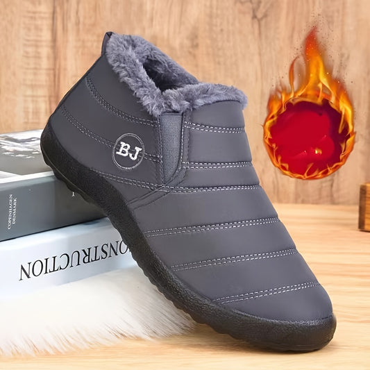 Warm Fleece Cozy Non-slip Snow Boots, Outdoor Hiking